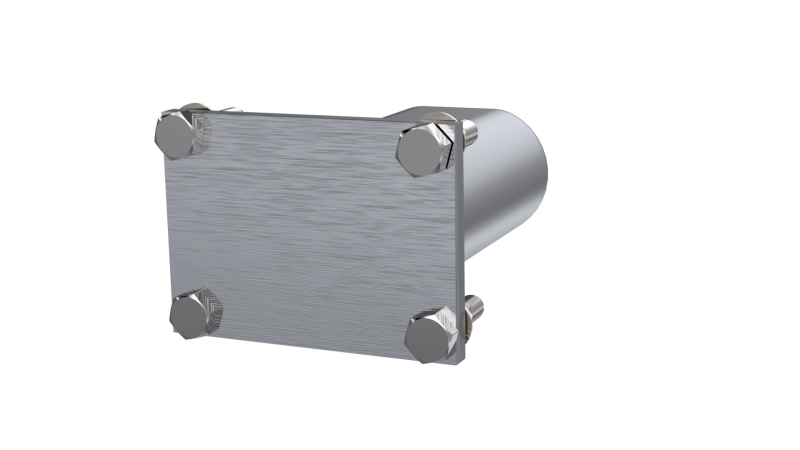 QTP 3in Weld-On QTEC Low Profile Connection Oval Tube Kit