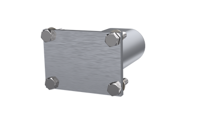 QTP 3in Weld-On QTEC Low Profile Connection Oval Tube Kit