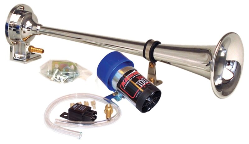 Kleinn Air Horns Kleinn Chrome Direct Drive Single Horn/ 13.5In - Chrome-Plated Spun Copper