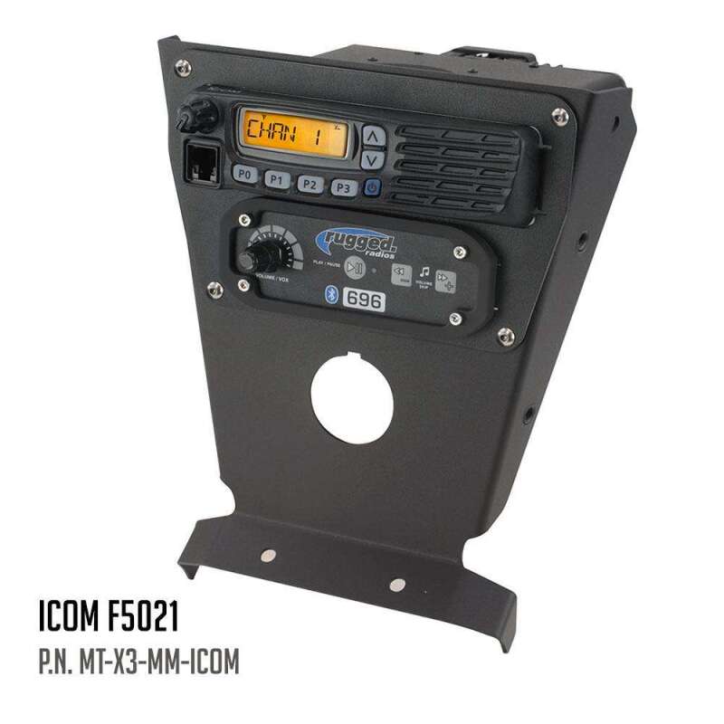Rugged Radios Can-Am X3 Multi Mount Kit for Rugged UTV Intercoms and Radios Kenwood TK7360