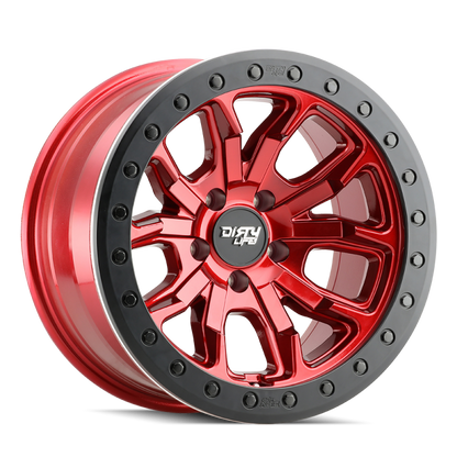Dirty Life 9303 DT-1 17x9 / 5x127 BP / -38mm Offset / 78.1mm Hub Crimson Candy Red Wheel