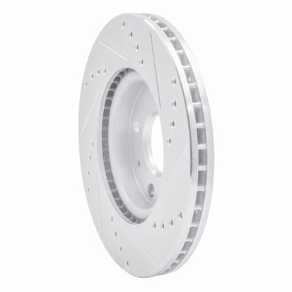 R1 Concepts R1 98-10 Dodge ATOS (Mexico) Front Left Drilled & Slotted Silver Brake Rotor