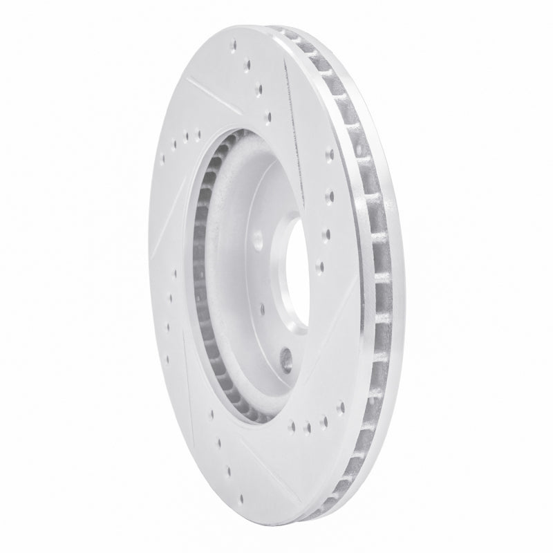 R1 Concepts R1 10-15 Renault SANDERO (Mexico) Front Left Drilled & Slotted Silver Brake Rotor