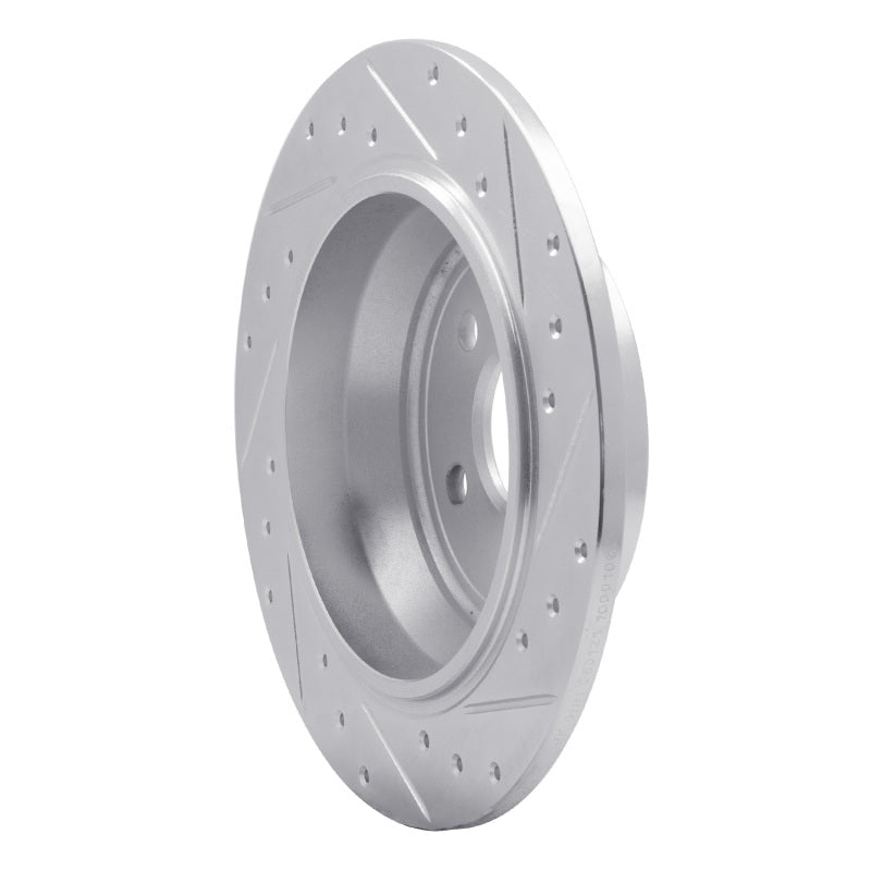 R1 Concepts R1 13-15 Land Rover LR2 Rear Left Drilled & Slotted Silver Brake Rotor