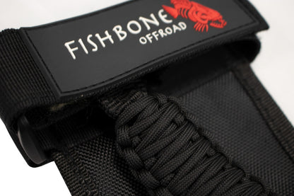 Fishbone Offroad Paracord Grab Handles w/Three Straps - Black