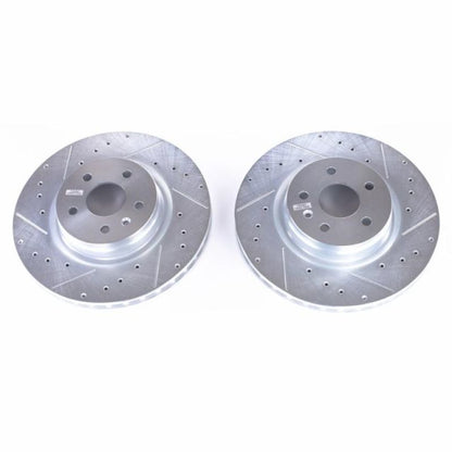 PowerStop Power Stop 12-18 Tesla Model S Front Evolution Drilled & Slotted Rotors - Pair