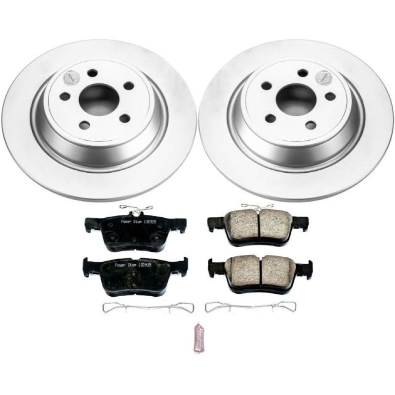 PowerStop Power Stop 15-19 Ford Edge Rear Z17 Evolution Geomet Coated Brake Kit