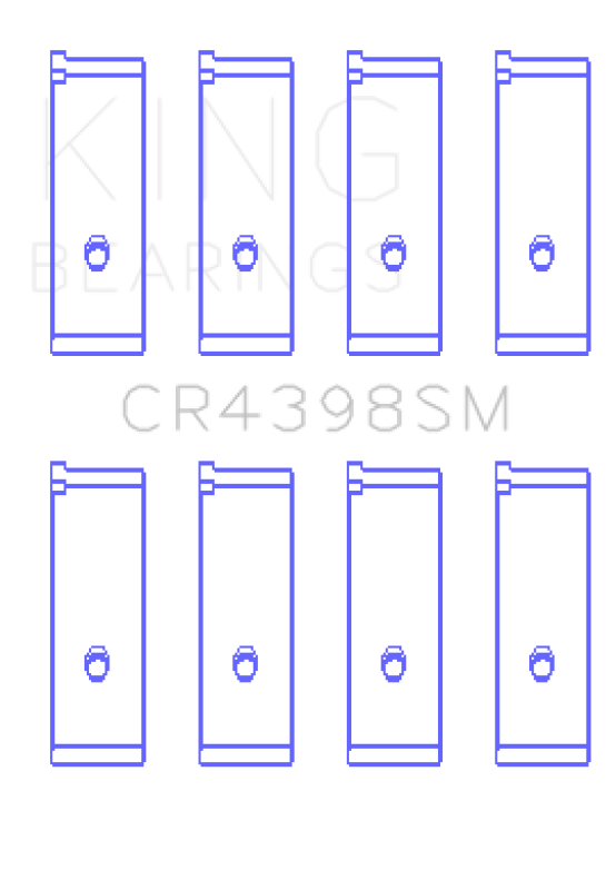 King Engine Bearings Honda L13A4/L15A (Size 0.75) Connecting Rod Bearing Set