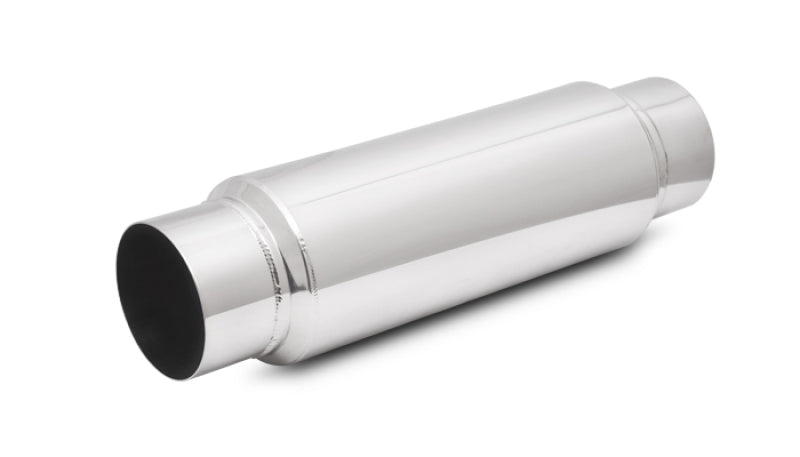 Vibrant SS Resonator (Standard Design) 3.5in inlet/outlet x 18in long w/5in OD resonator body