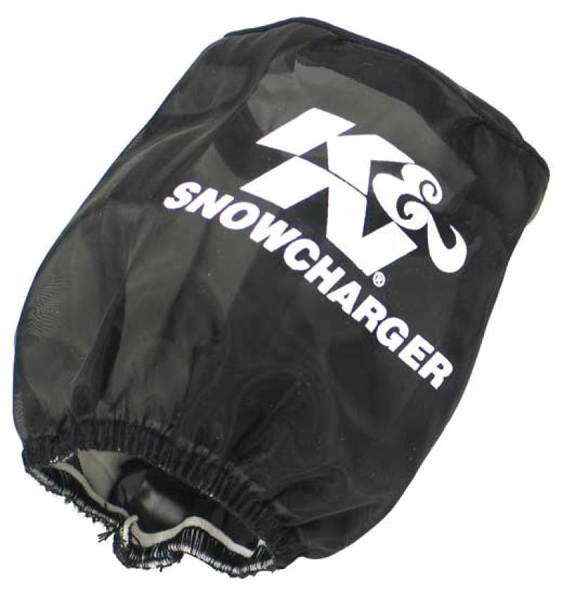 K&N Engineering K&N Filter Wrap Drycharger Oval Tapered Black - 3.75in Base I/S Width x 3in Top I/S Width x 4in H