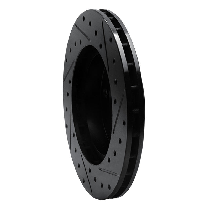 R1 Concepts R1 93-97 Chrysler Intrepid Front Left Drilled & Slotted Black Brake Rotor