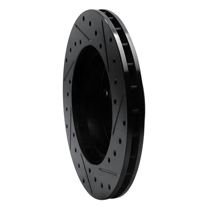 R1 Concepts R1 93-97 Chrysler Intrepid Front Left Drilled & Slotted Black Brake Rotor