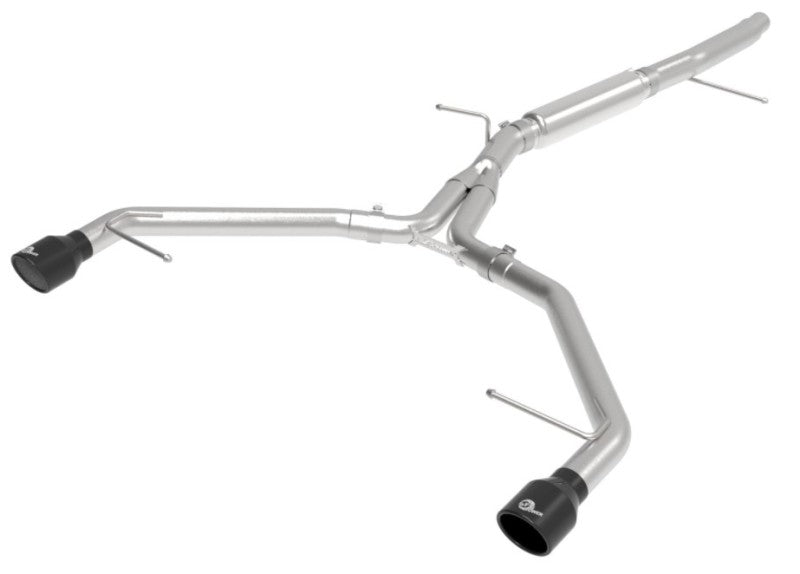 aFe 17-19 Audi A4 (L4-2.0L) MACH Force-Xp Stainless Steel Axle-Back Exhaust System - Black Tip