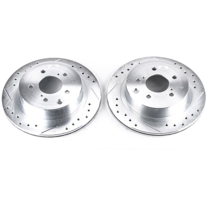 PowerStop Power Stop 89-96 Nissan 300ZX Rear Evolution Drilled & Slotted Rotors - Pair