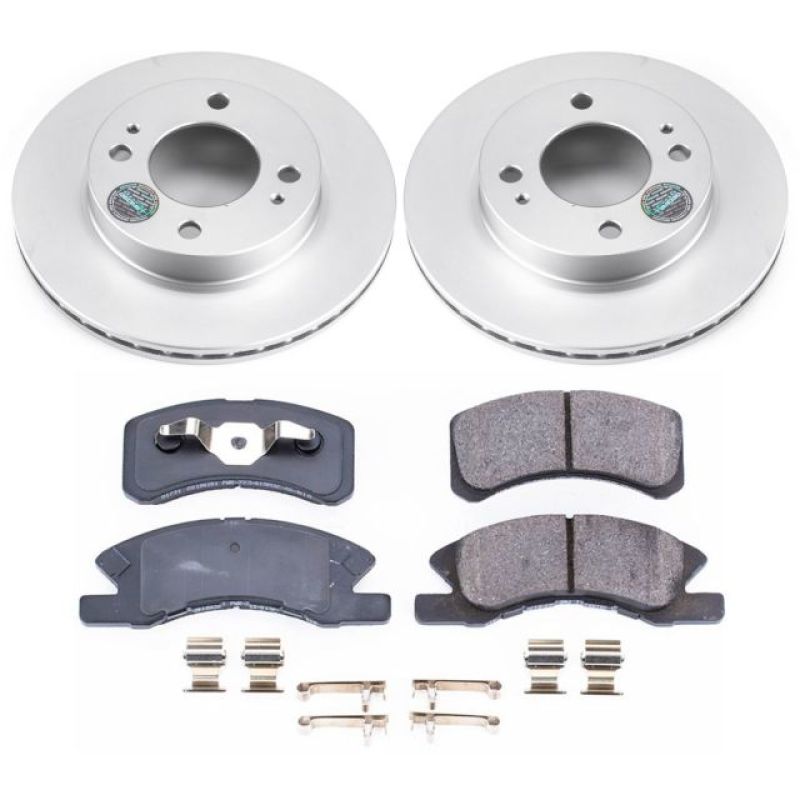 PowerStop Power Stop 14-15 Mitsubishi Mirage Front Z17 Evolution Geomet Coated Brake Kit