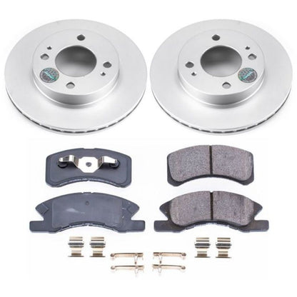 PowerStop Power Stop 14-15 Mitsubishi Mirage Front Z17 Evolution Geomet Coated Brake Kit