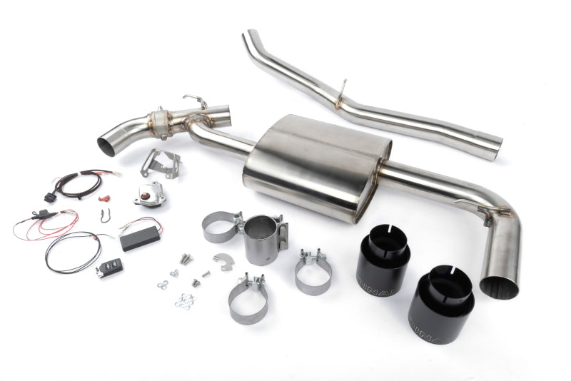 Dinan 17-24 Mini Cooper Clubman/Countryman S ALL4 (F54/F60) Valved Axleback Exhaust - Black Tips