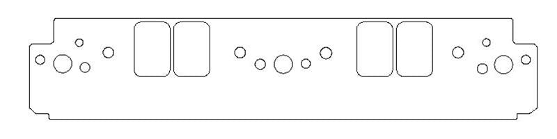 Cometic Gasket Cometic Chrysler W8 Head V8 .031in Fiber Intake Manifold Gasket Set - 1.450in x 2.200in Ports