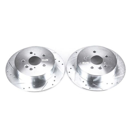 PowerStop Power Stop 04-05 Toyota RAV4 Rear Evolution Drilled & Slotted Rotors - Pair