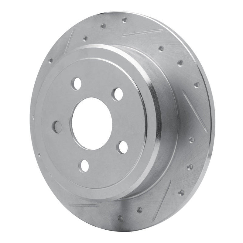 R1 Concepts R1 95-03 Ford Windstar Rear Left Drilled & Slotted Silver Brake Rotor