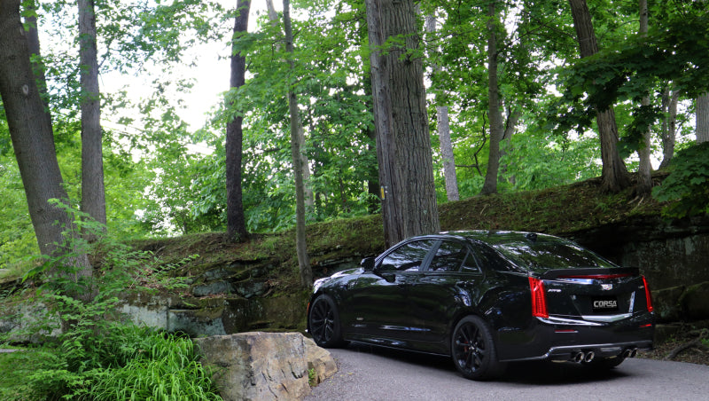 CORSA Performance Corsa 2016-2019 Cadillac ATS-V 3.6T 4in Polished Sport Axle-Back Exhaust