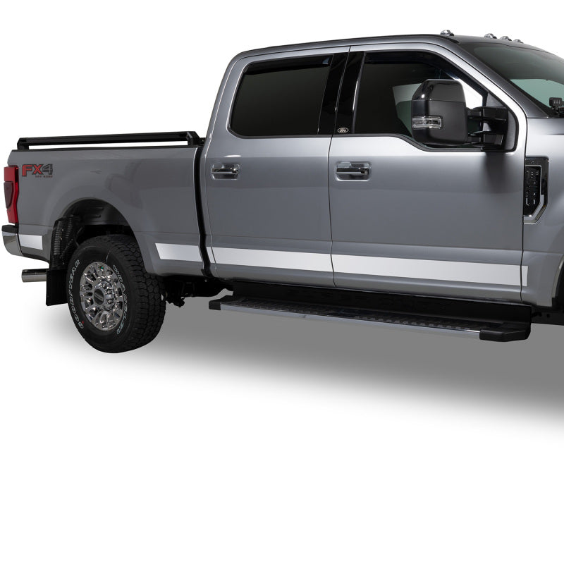 Putco 17-20 Ford SuperDuty Super Cab 6.5ft Box - 12pcs - 4.25in Wide SS Rocker Panels