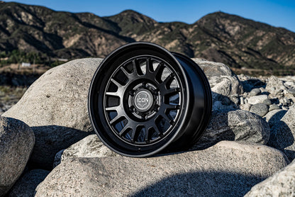 ICON Anza 17x8.5 5x5 -6mm Offset 4.5in BS 71.5mm Hub Bore Satin Black Wheel