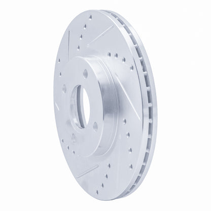 R1 Concepts R1 14-23 Ford Fiesta (USA/Canada) Front Left Drilled & Slotted Silver Brake Rotor