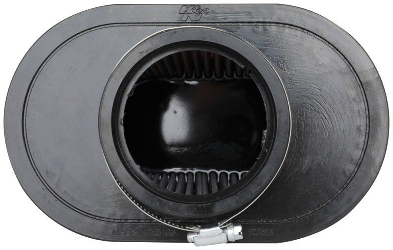 K&N Engineering K&N Universal Clamp-On Air Filter 3.5in Flg ID x 8.5x5.25in B OD x 6.25x4in T OD x 5.5in H