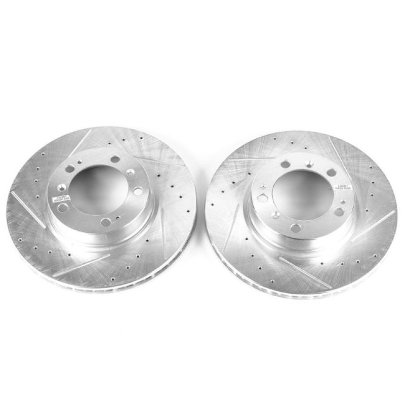 PowerStop Power Stop 99-08 Porsche 911 Front Evolution Drilled & Slotted Rotors - Pair
