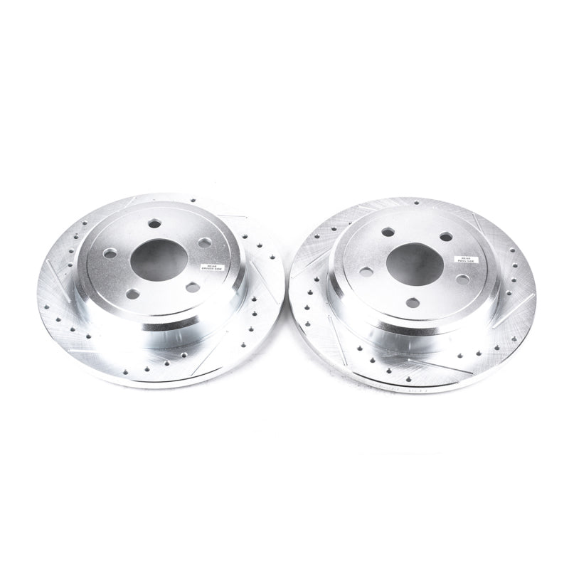 PowerStop Power Stop 06-10 Jeep Commander Rear Evolution Drilled & Slotted Rotors - Pair