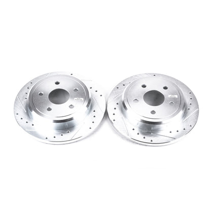 PowerStop Power Stop 06-10 Jeep Commander Rear Evolution Drilled & Slotted Rotors - Pair