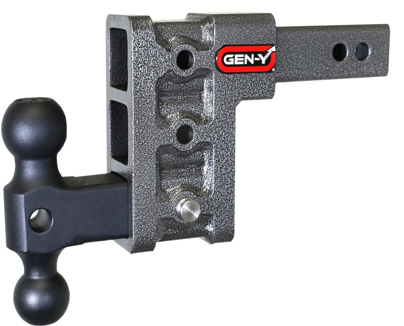 GEN-Y Hitch Gen-Y Mega Duty 2in Shank 5in Drop 1.5K TW 10K Hitch w/GH-031 Dual-Ball