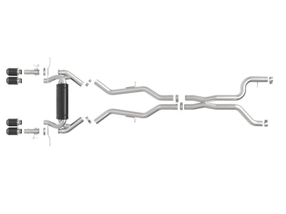 aFe 23-25 BMW M2 L6-3.0L (G87) MACH Force-Xp Cat-Back Exhaust w/ Carbon Fiber Tip