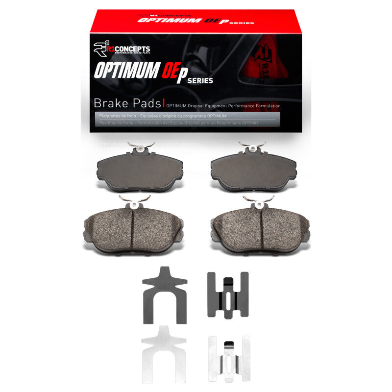 R1 Concepts R1 93-00 Ford Taurus (Excl SHO) Front Optimum OE Pads & Hardware Kit
