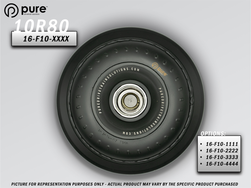 Pure Drivetrain Solutions Pure Drivetrain 10R80/10R100 Ford High Performance Billet Torque Converter - Big Blower w/ 5.0 V8