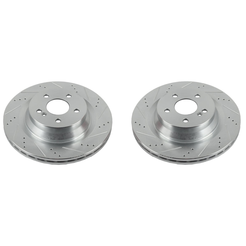 PowerStop Power Stop 12-18 Mercedes-Benz CLS550 Rear Evolution Drilled & Slotted Rotors - Pair