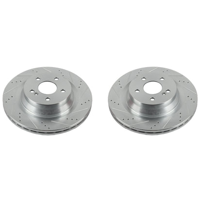 PowerStop Power Stop 12-18 Mercedes-Benz CLS550 Rear Evolution Drilled & Slotted Rotors - Pair