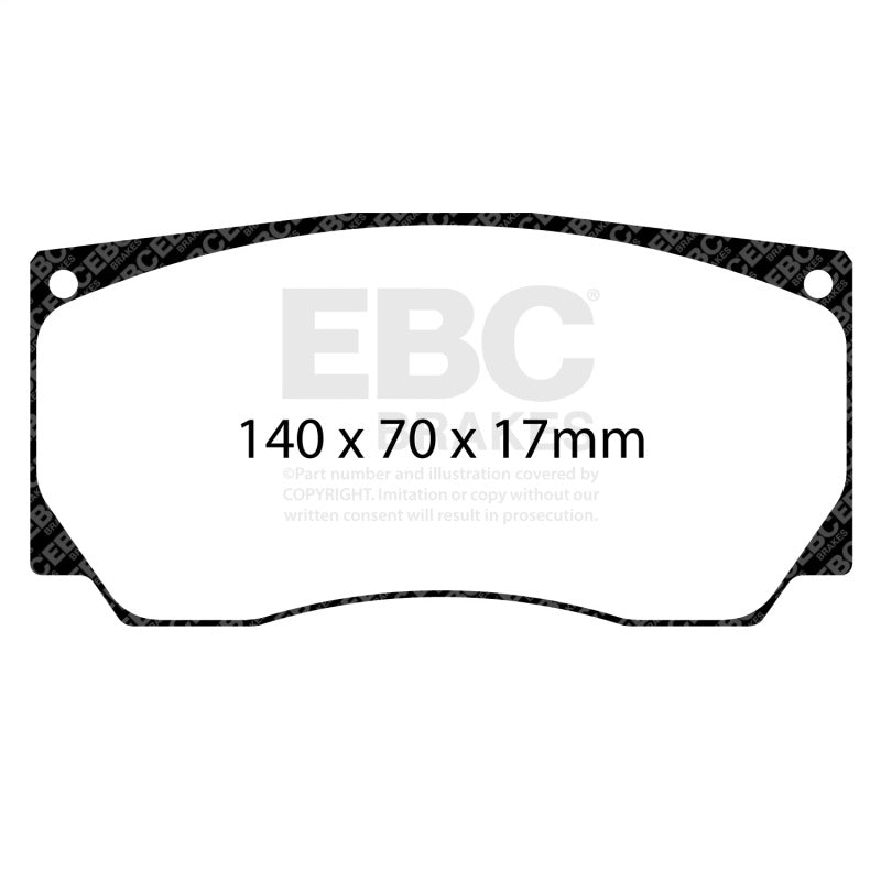 EBC Racing Alcon TPCCAR20 (4420) D61 SR-11 Sintered Race Brake Pads
