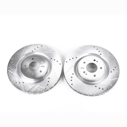 PowerStop Power Stop 2008 Mitsubishi Lancer Front Evolution Drilled & Slotted Rotors - Pair