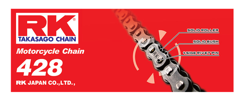 RK Chain 428-140 - Natural