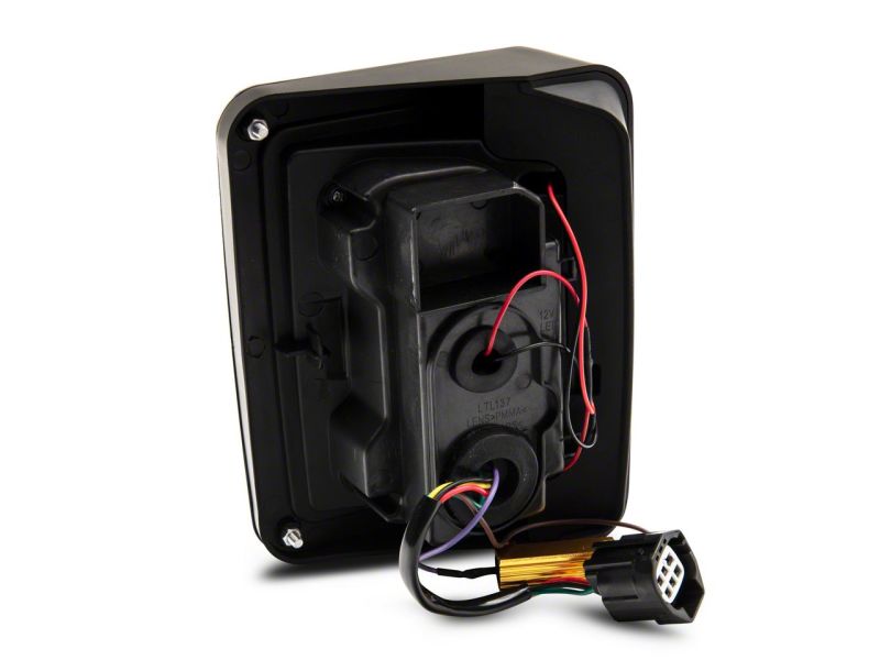 Raxiom 07-18 Jeep Wrangler JK Axial Series LED Tail Lights- Black Housing (Clear Lens)