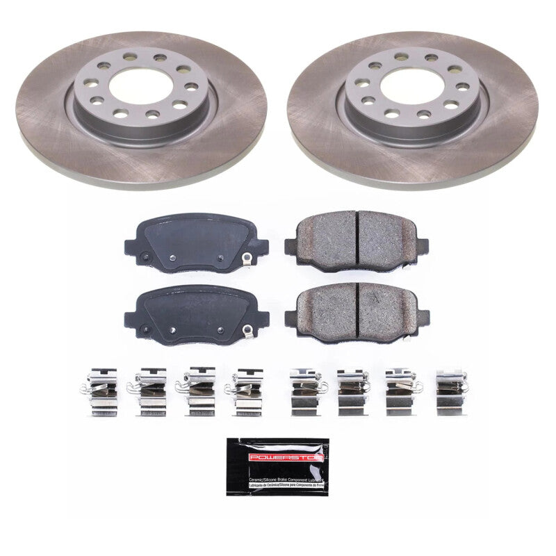 PowerStop Power Stop 14-22 Jeep Cherokee Rear Semi-Coated Rotor Kit