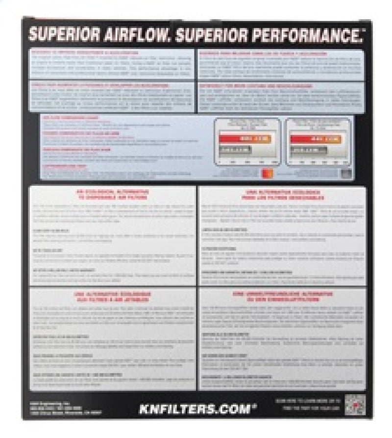 K&N Engineering K&N 17-18 Alpha Romeo Giulia 2.9L V6 F/I Replacement Panel Air Filter