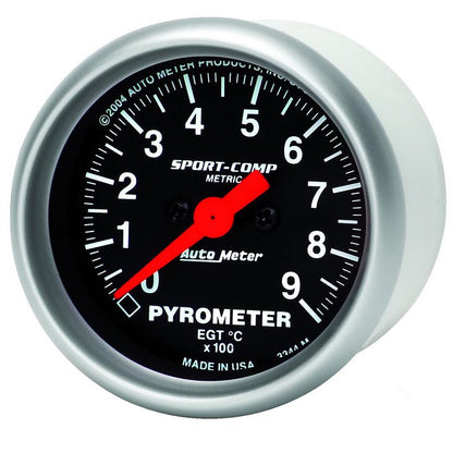 Autometer Sport-Comp 52.4mm 0-900 Deg C Electronic Pyrometer Gauge