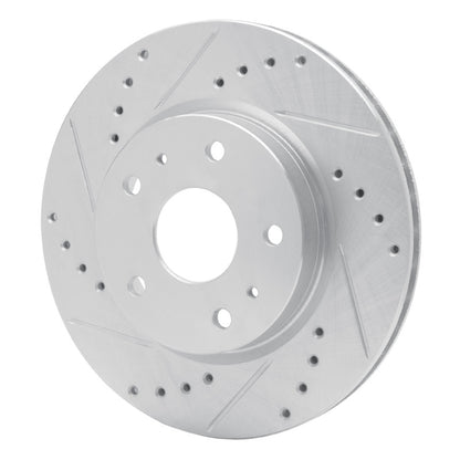 R1 Concepts R1 07-19 Suzuki SX4 S-Cross (Mexico) Front Left Drilled & Slotted Silver Brake Rotor