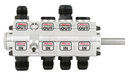 Peterson Fluid Systems R4 4-Stage Oil Pump - Left Side Mount - HV - Rear Drive Drag