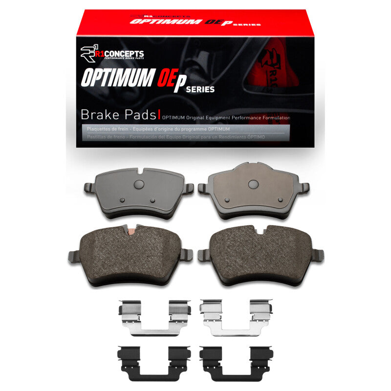 R1 Concepts R1 13-16 Mini Cooper Paceman Front Optimum OE Pads & Hardware Kit