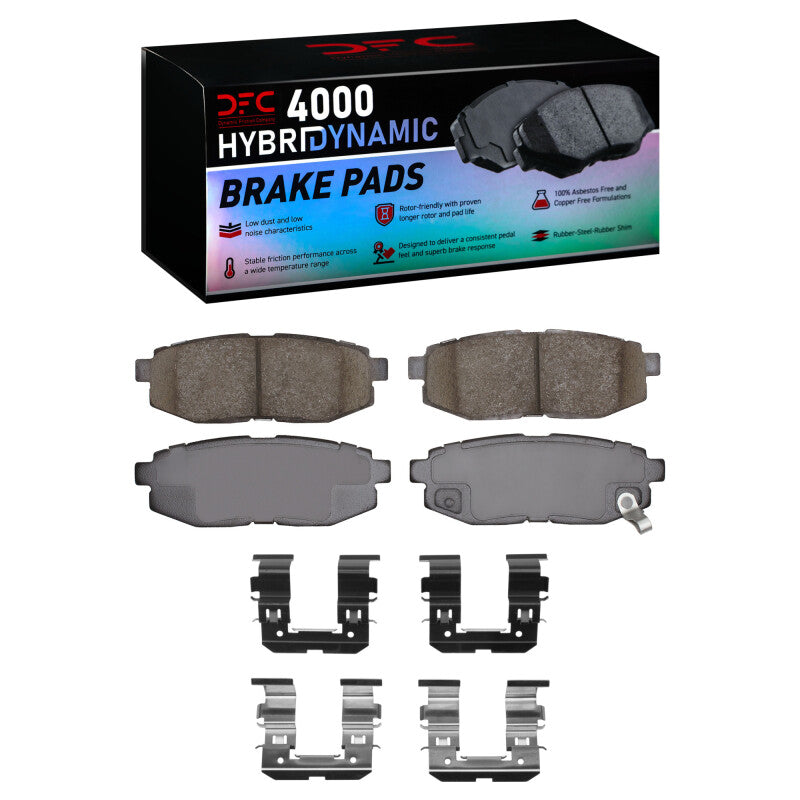 DFC 06-25 Scion FR-S Rear 4000 HybriDynamic Brake Pads and Hardware Kit