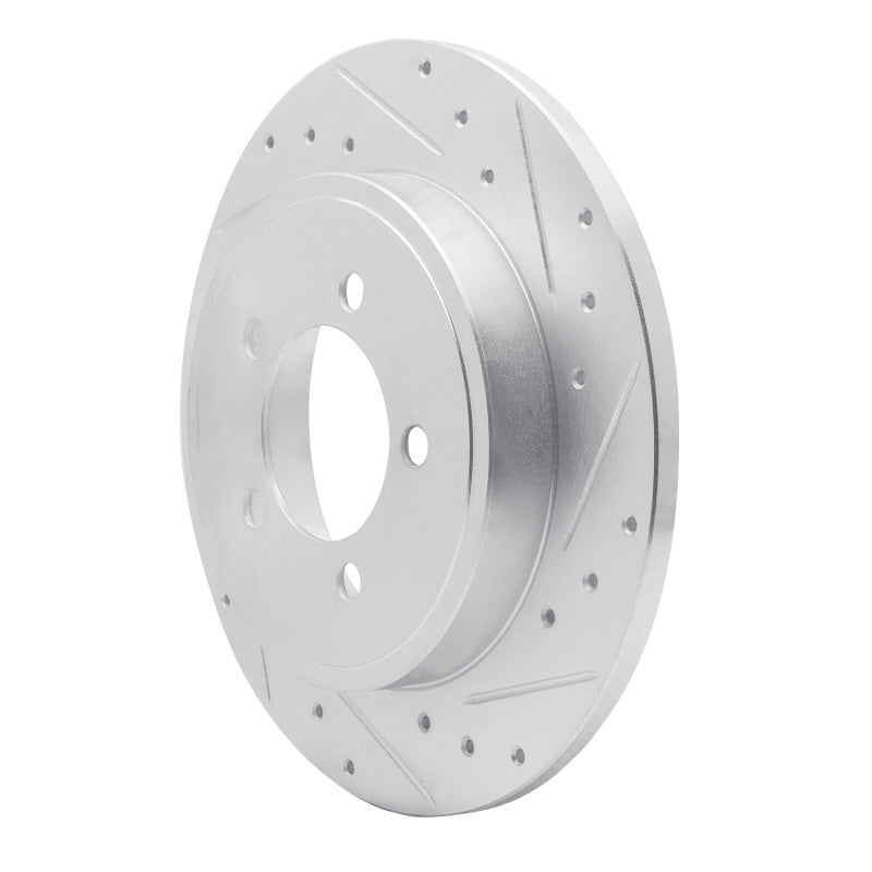 R1 Concepts R1 02-10 Ford Explorer Rear Right Drilled & Slotted Silver Brake Rotor